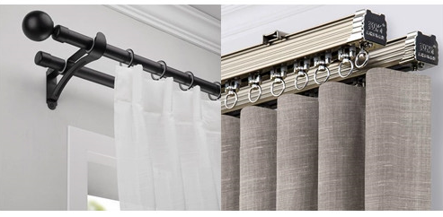 窗簾杆多少錢一米？窗簾軌道還是羅馬杆？