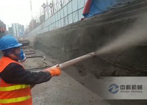 液壓泵送式（shì）濕噴機施工視頻