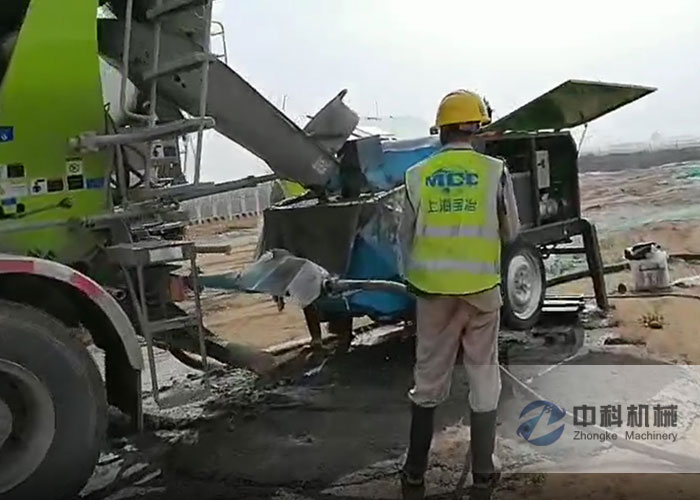 上（shàng）海寶冶雄安新區液壓濕噴機施（shī）工視頻