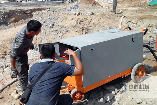 西寧高層建築基礎注漿機施工-1