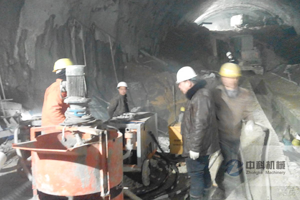 陝西寶雞（jī）隧道注漿機施工
