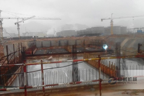 廣東惠州大亞（yà）灣基（jī）坑（kēng）雙液注漿防水堵（dǔ）漏施工現場-1