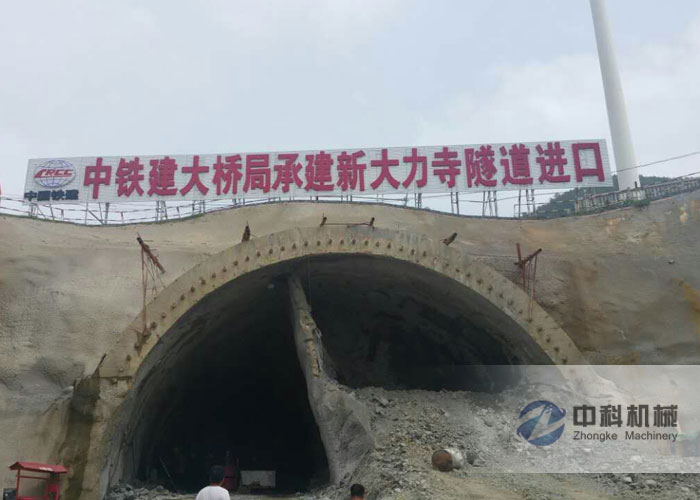 中鐵建大橋局商合杭高鐵隧道注漿施工現場（chǎng）