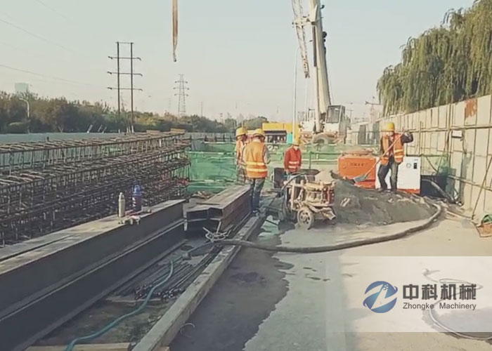 無塵環保噴漿機施工現場-0