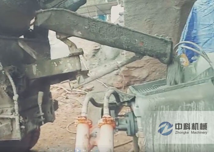 車載式雙噴頭濕噴機施工現場-1