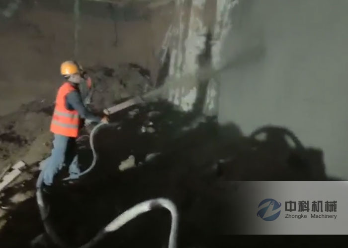 中鐵十八局液壓濕噴機（jī）施工視頻