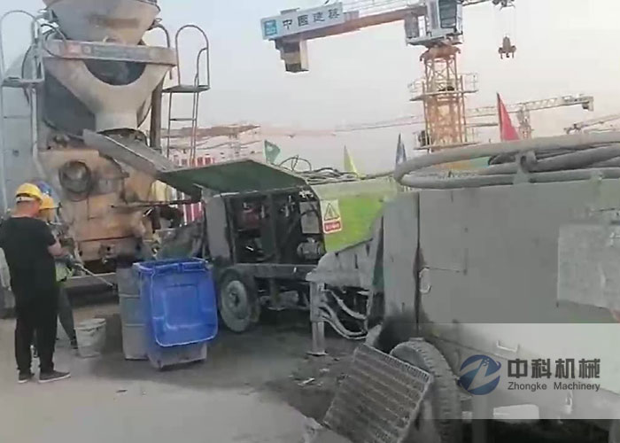 雄安液壓（yā）混凝（níng）土濕噴機施工視頻