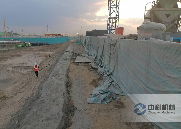 雄安新區基坑支護濕噴機施（shī）工（gōng）視頻