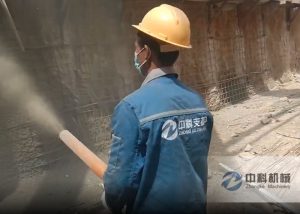 基坑支護（hù）濕噴機（jī）施工視頻