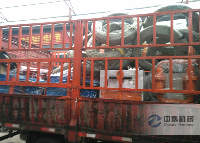 杭州（zhōu）水泥砂漿注漿（jiāng）機、PZ-6混凝（níng）土噴漿機發貨現場