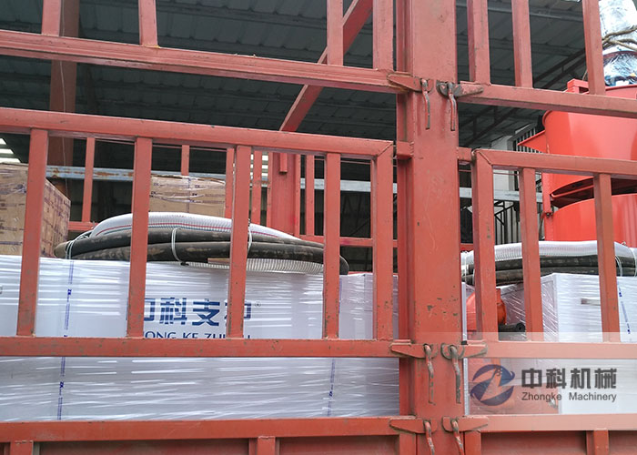 中鐵十（shí）四局雙（shuāng）液注漿機、灰漿攪拌機發貨現場（chǎng）-0