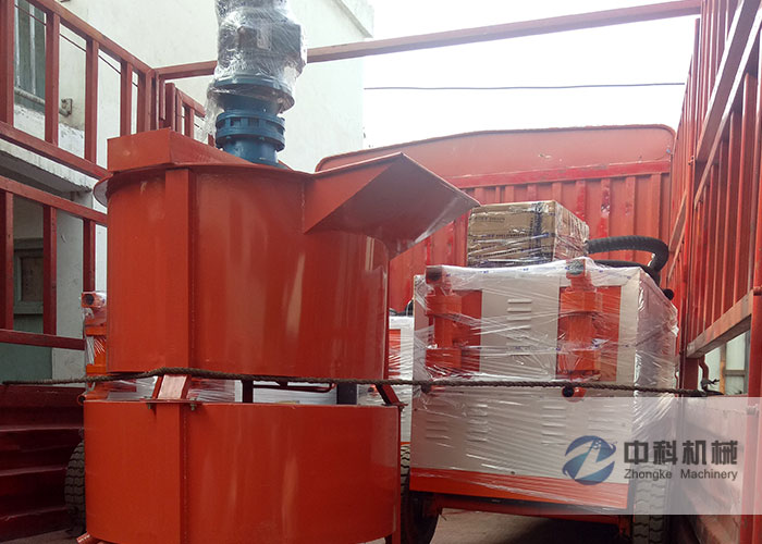 北京雙（shuāng）液注漿機、灰漿攪（jiǎo）拌機發貨現場-0