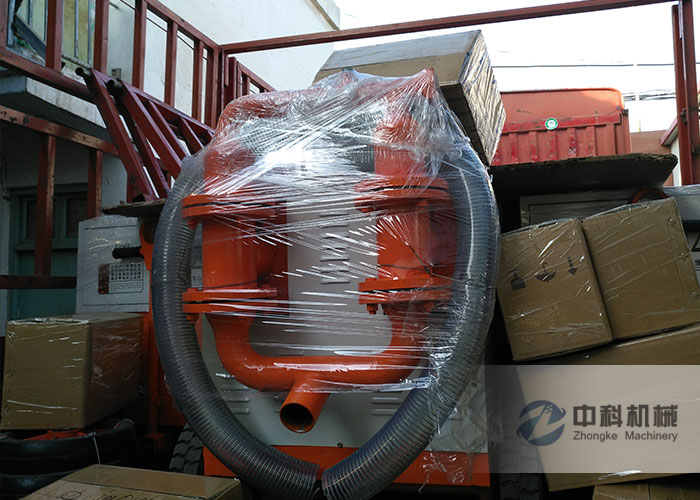 中鐵一局水泥（ní）砂漿注漿機發貨現場-0