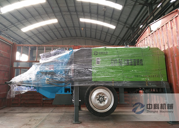 中鐵十七局（jú）液壓混凝土濕噴機發貨現場-0