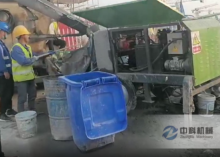 雄安（ān）液（yè）壓濕噴機施工現場-1