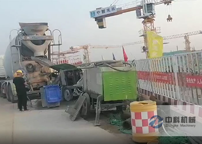 雄安液壓濕噴機（jī）施工現場-0