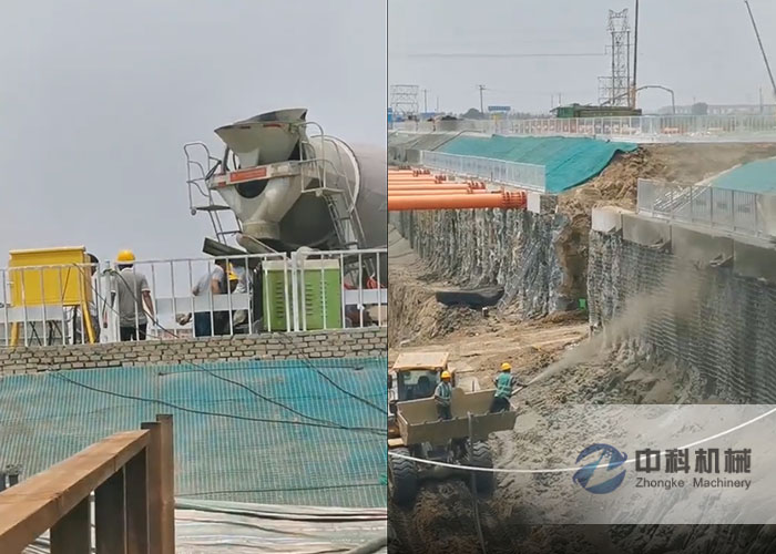 基坑支護液壓濕噴機施工（gōng）視頻