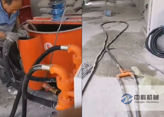 液壓雙液注漿（jiāng）機施工視頻