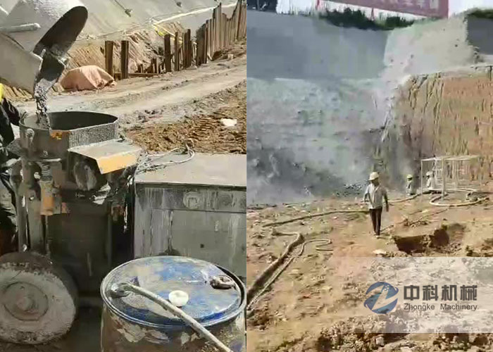 ZK700轉子活塞式（shì）濕噴機（jī）施工視頻