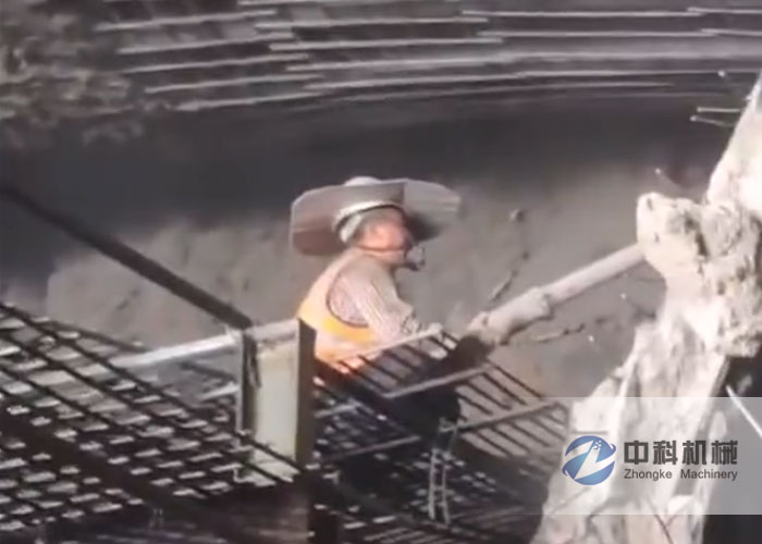 隧（suì）道用混凝土濕噴機施工視頻