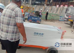 中（zhōng）鐵北京局雙液注漿（jiāng）機（jī）施工現場