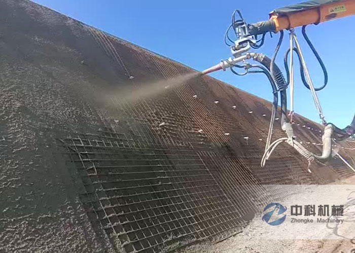 雄安新區工程混凝土濕噴台車施工視頻