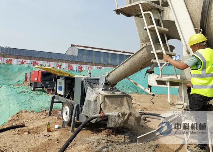 泵送式濕噴機施工現場-0