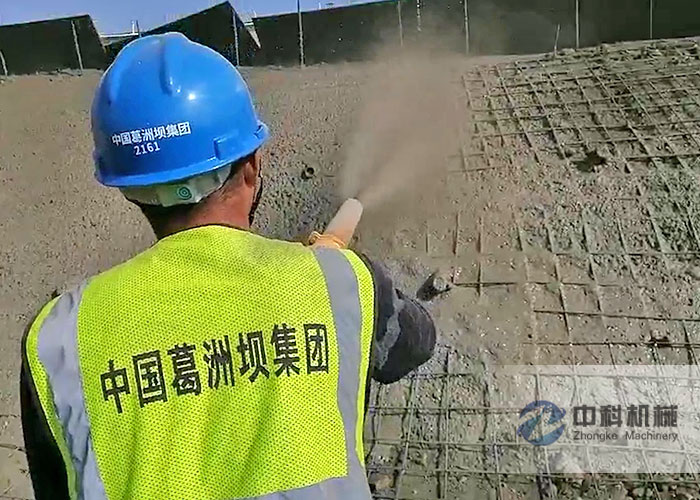 葛洲壩集團液壓濕噴（pēn）機施工視頻