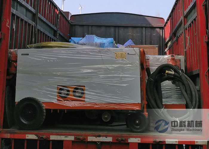 液壓混凝土濕噴機、雙液注漿機發貨現場-0