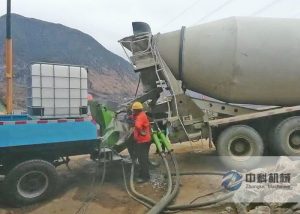 ZKHP20G車載混（hún）凝土濕噴台車隧道噴錨支護施（shī）工視頻