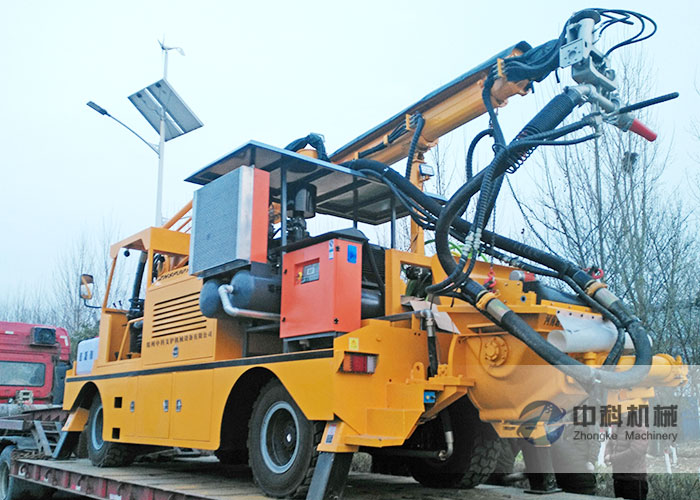 工程底盤混凝土濕噴台車發貨現場-1