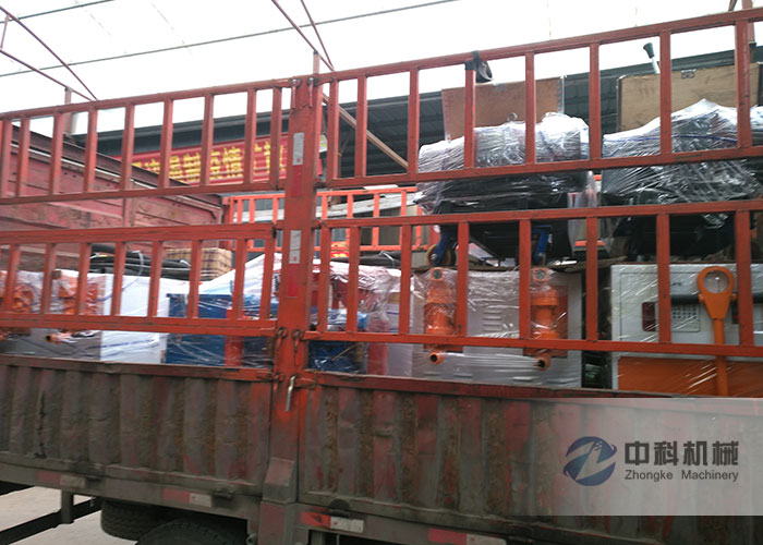 雙液注漿機、雙液變量注漿泵、PZ-6噴漿機（jī）發貨現場-0