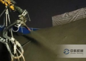 混凝土濕噴機（jī）械（xiè）臂（bì）施（shī）工（gōng）視頻