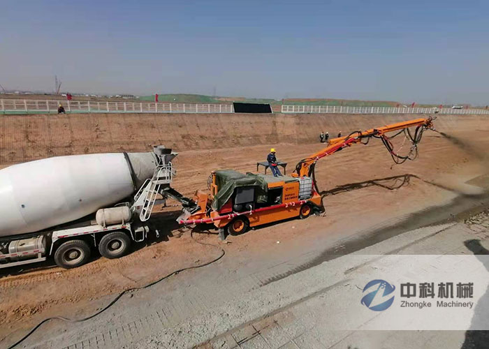 雄安新區混凝土濕噴台車施工現場（chǎng）-0