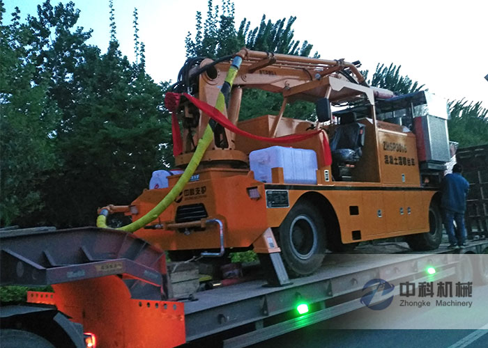 工程底盤混凝土濕噴機械手發貨現場-2