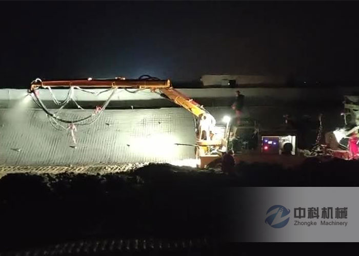 雄安新區混凝土濕噴（pēn）機（jī）械手施（shī）工視頻