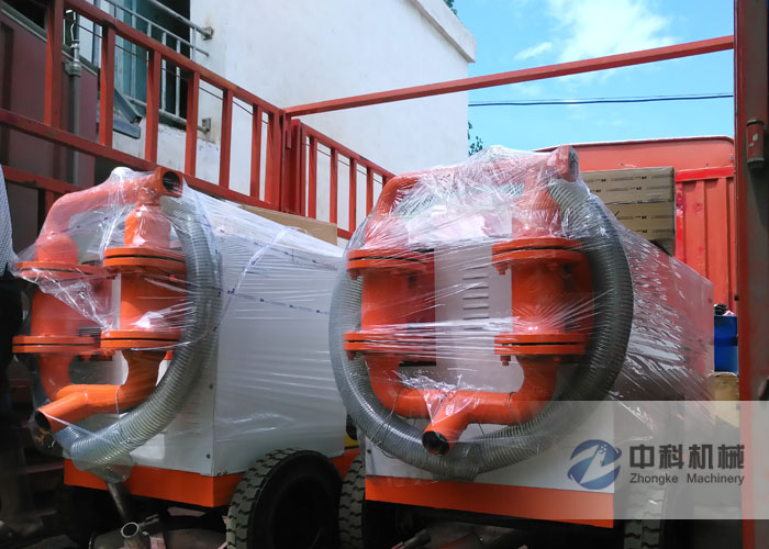 中鐵四局（jú）水泥砂漿注漿（jiāng）機發貨現場-0