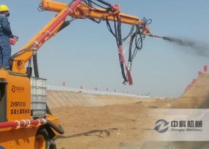 ZHSP3016混凝土濕（shī）噴台車施工視頻