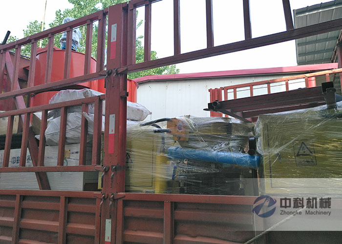 石家莊雙液注漿（jiāng）機、PZ-6噴漿機、灰漿攪（jiǎo）拌機發貨現場-0
