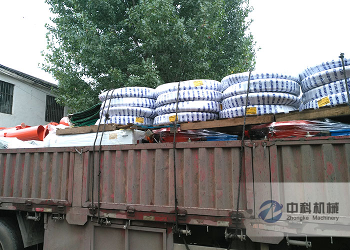 南寧雙液注漿機（jī）、PZ-6噴漿機、灰漿攪拌機及噴漿機配件發貨現場-1