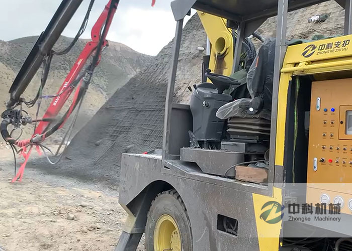 ZHSP3016工程混凝土（tǔ）濕噴台車施工視頻（pín）