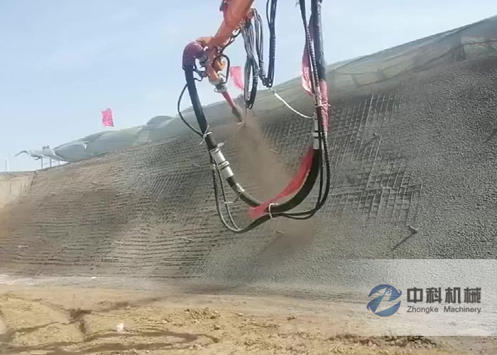 ZHSP3016工程底（dǐ）盤濕噴台車施工視頻