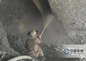 隧道用雙噴液壓混凝土（tǔ）濕噴機施工視（shì）頻