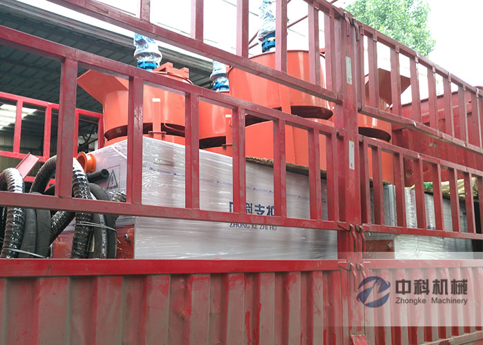 北京雙液注漿機、灰漿攪拌機發貨現場-0