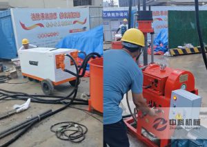 雙液注漿機、鑽注一體機施工視頻（pín）