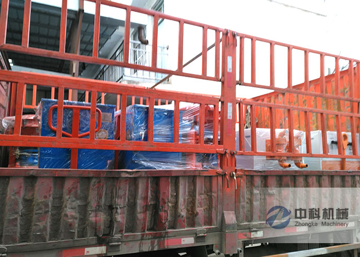 石家莊雙液注漿機、PZ-6混凝土噴漿機發貨現場-0