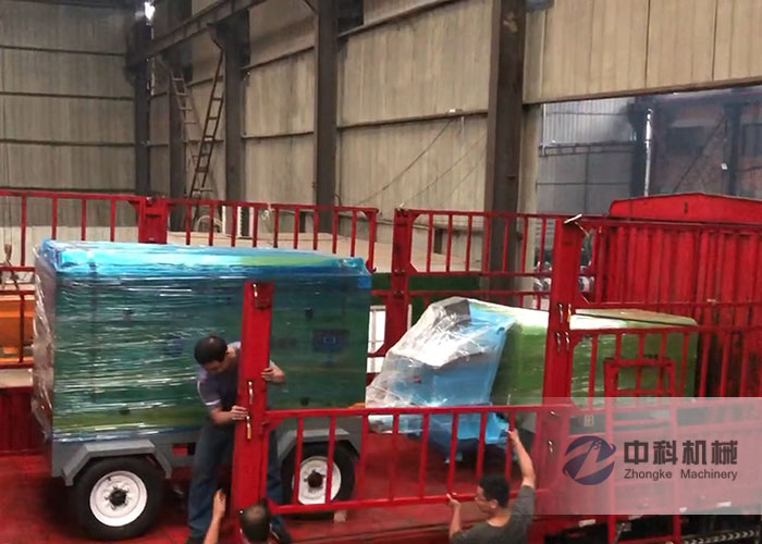 小型混凝土濕（shī）噴機、空壓（yā）機發貨現場-0