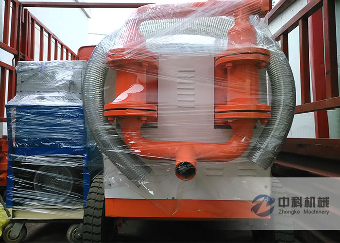 西寧水泥砂漿注漿機、砂漿噴塗機發貨現場-0