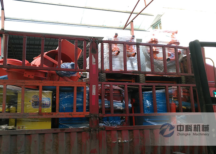 青島液壓注漿機（jī）、PZ-6噴漿（jiāng）機及灰漿攪拌機（jī）發（fā）貨現場-0