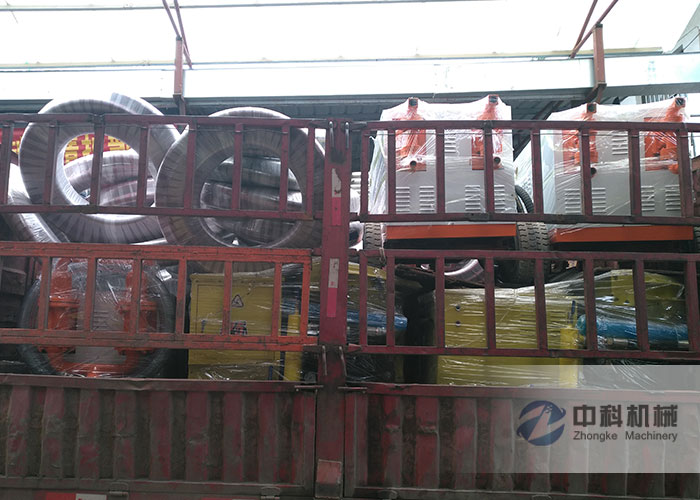 天津（jīn）雙液注漿機、水泥砂漿注漿機、PZ-6噴漿機及噴漿機配件發貨現場-0